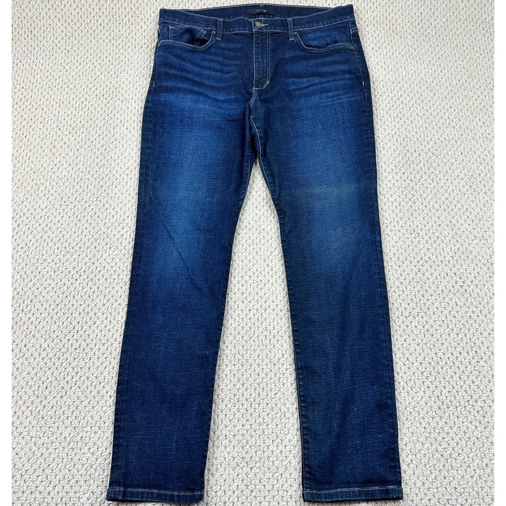 Joes Jeans Mens 38x34 Abba Dark Blue Wash Aspen Slim Fit Tapered Leg Whiskered
